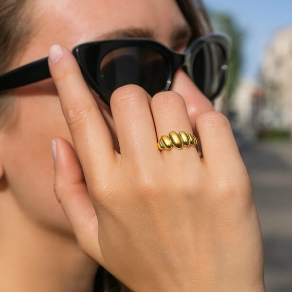 San Marco Ring in 10K Yellow Gold - alternate view 3