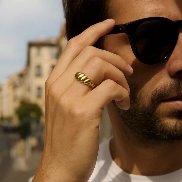 San Marco Ring in 10K Yellow Gold - alternate view 4