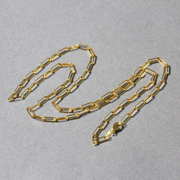 14K Yellow Gold Paperclip Chain (2.50 mm) - alternate view 5