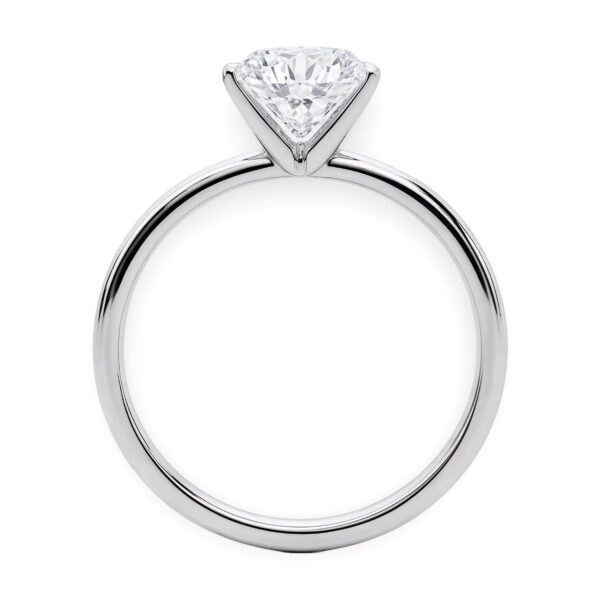 2 Carat Round Lab Grown IGI G/VS1 Diamond Solitaire Ring in 14K White Gold - alternate view 4