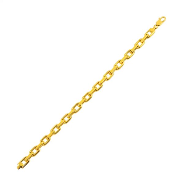 14k Yellow Gold French Cable Chain Bracelet (6.10 mm)