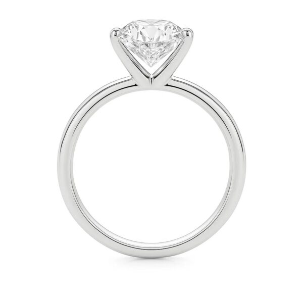 5 Carat Princess Lab Grown IGI G/VS1 Diamond Solitaire Ring in 10K White Gold - alternate view 4