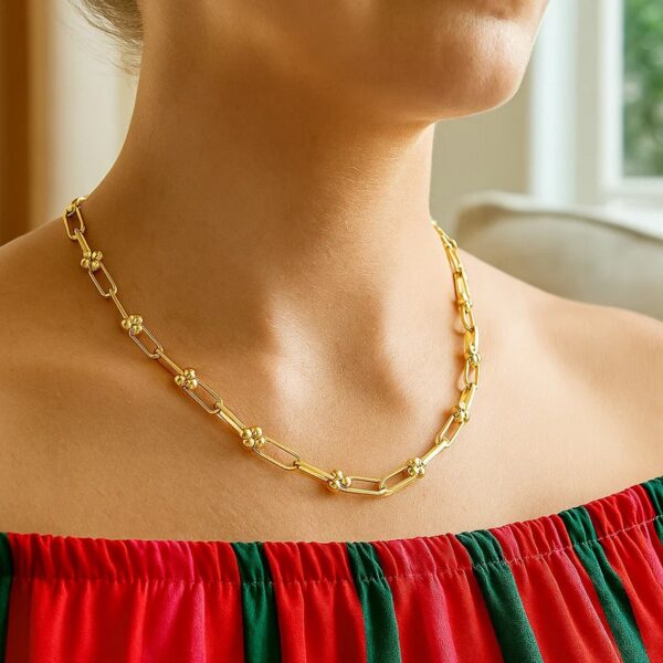 14k Yellow Gold High Polish Jax Link Chain (5.90 mm) - alternate view 4