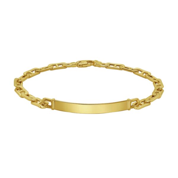 14K Yellow Gold Mariner ID Bracelet - alternate view 2