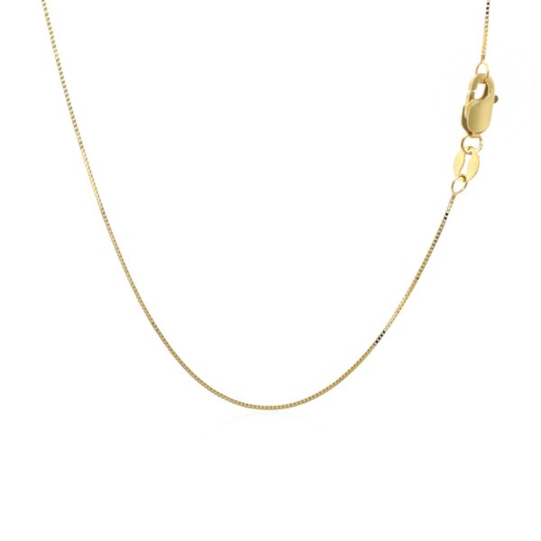 10k Yellow Gold Classic Box Chain (0.45 mm) - alternate view 3