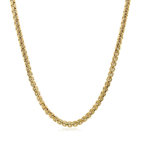 14k Yellow Gold Solid Round Box Chain (2.5 mm) - alternate view 2