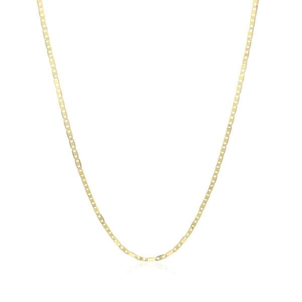 10k Yellow Gold Mariner Link Chain (1.20 mm) - alternate view 2