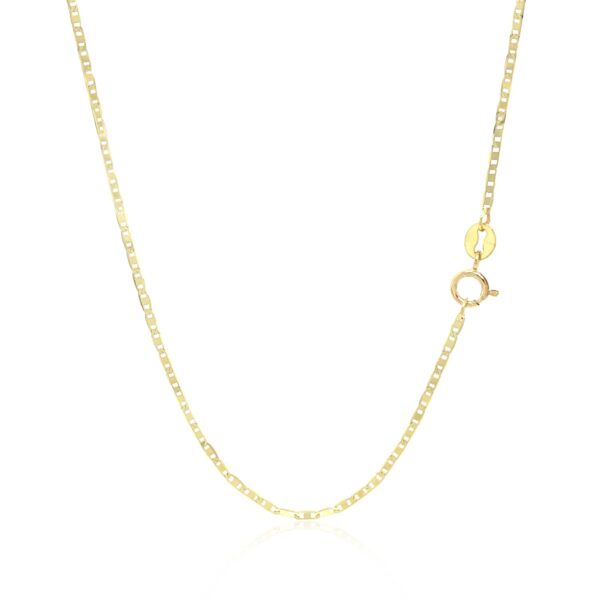 10k Yellow Gold Mariner Link Chain (1.20 mm) - alternate view 3