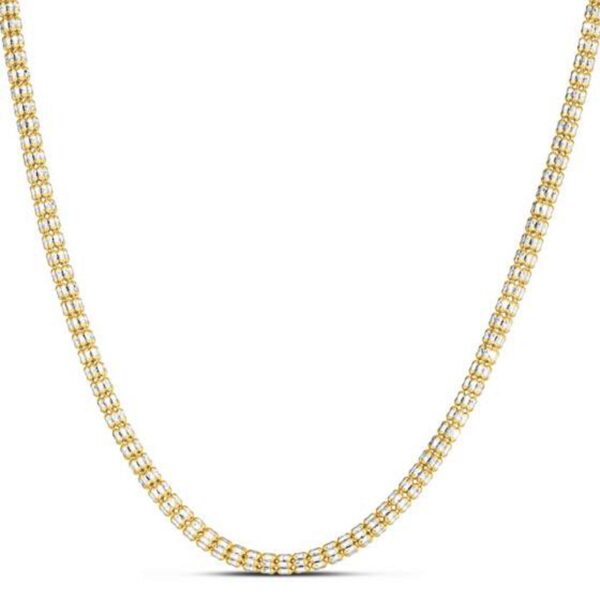 Ice Barrel Chain in 14k Yellow Gold (3.23 mm) - alternate view 2