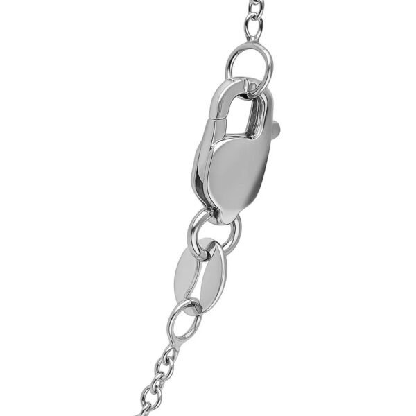 14k White Gold Round Cable Link Chain (1.30 mm) - alternate view 4