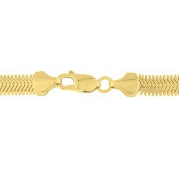 14K Yellow Gold Oval Snake Chain (4.40 mm) - alternate view 3