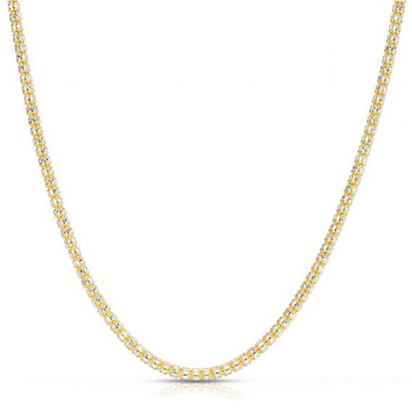 Ice Barrel Chain in 14k Yellow Gold (3.14 mm) - alternate view 2