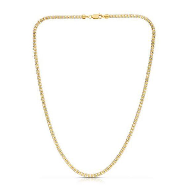 Ice Barrel Chain in 14k Yellow Gold (3.14 mm) - alternate view 3