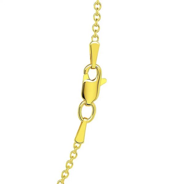 2.2mm 14K Yellow Gold Forsantina Lite Cable Link Chain - alternate view 4