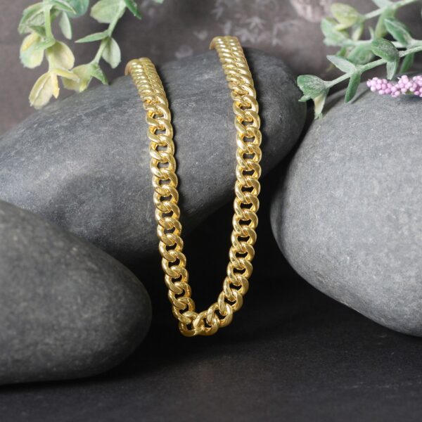 14k Yellow Gold Semi Solid Miami Cuban Chain (6.10 mm) - alternate view 4