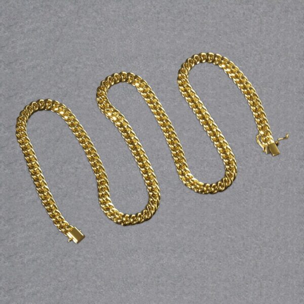 14k Yellow Gold Semi Solid Miami Cuban Chain (6.10 mm) - alternate view 5