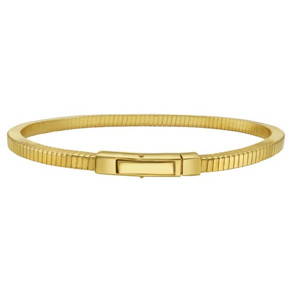 Gold Over Sterling Silver Cubogas Chain Bracelet - alternate view 2