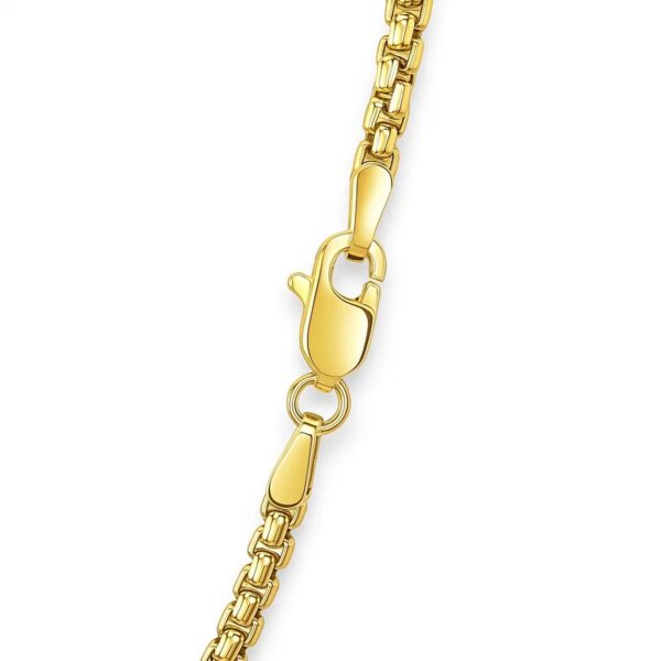 14k Yellow Gold Solid Round Box Chain (3.6 mm) - alternate view 4