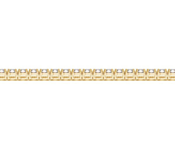 Lab Grown Round Diamond Tennis Bracelet in 14k Yellow Gold (6 cctw F/G VS2/SI1) - F-G - alternate view 3