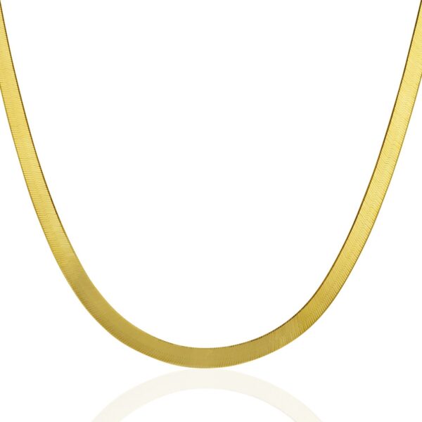 Imperial Herringbone Chain in 10k Yellow Gold (5.00 mm) - alternate view 2