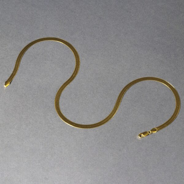 Imperial Herringbone Chain in 10k Yellow Gold (5.00 mm) - alternate view 3
