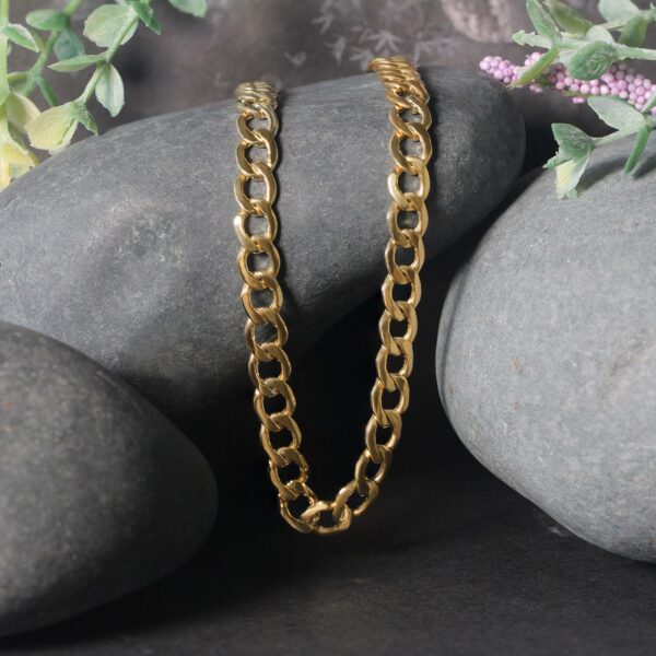 10k Yellow Gold Curb Chain (6.20 mm) - alternate view 4
