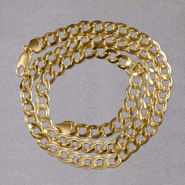 10k Yellow Gold Curb Chain (6.20 mm) - alternate view 5
