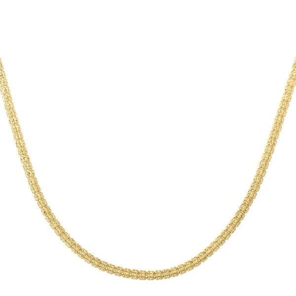 Ice Barrel Chain in 14k Yellow Gold (3.1 mm) - alternate view 2