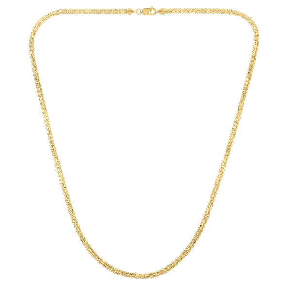 Ice Barrel Chain in 14k Yellow Gold (3.1 mm) - alternate view 3