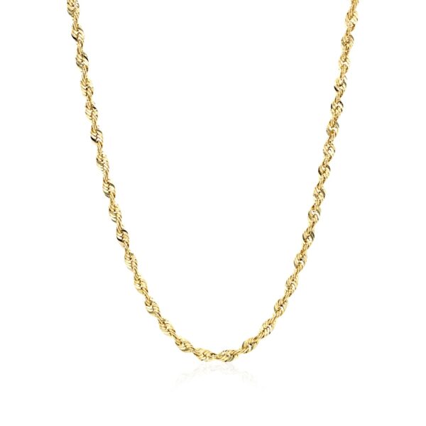 14k Yellow Gold Light Rope Chain (2.5 mm) - alternate view 2