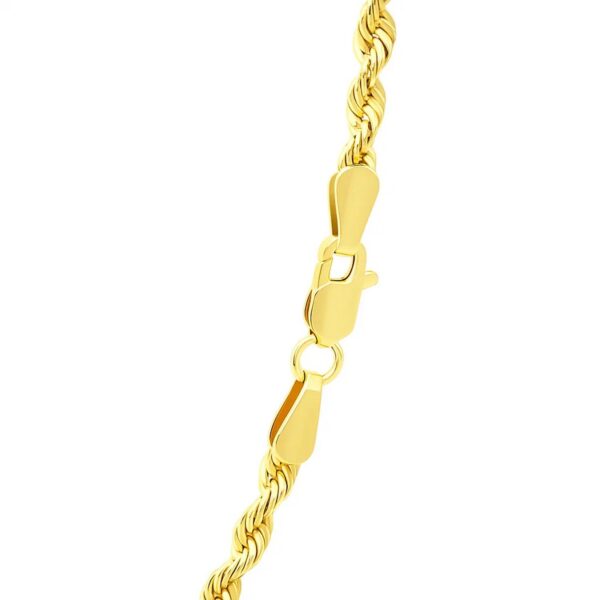 14k Yellow Gold Light Rope Chain (2.5 mm) - alternate view 4