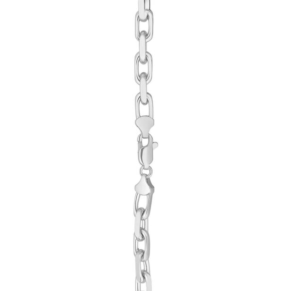 Sterling Silver Rhodium Plated French Cable Chain (5.60 mm) - alternate view 5