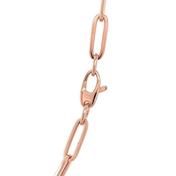 14K Rose Gold Wide Paperclip Chain (6.10 mm) - alternate view 4