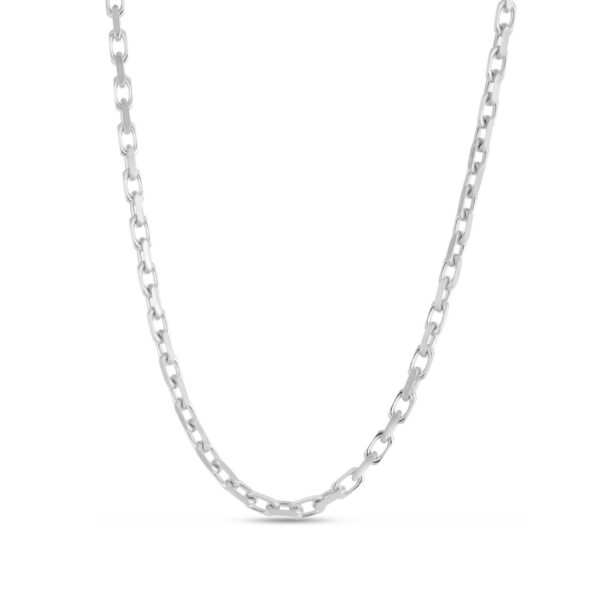 Sterling Silver Rhodium Plated French Cable Chain (2.80 mm) - alternate view 2