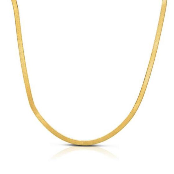 14k Yellow Gold Super Flex Herringbone Chain (1.50 mm) - alternate view 2