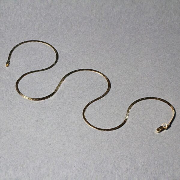 14k Yellow Gold Super Flex Herringbone Chain (1.50 mm) - alternate view 4