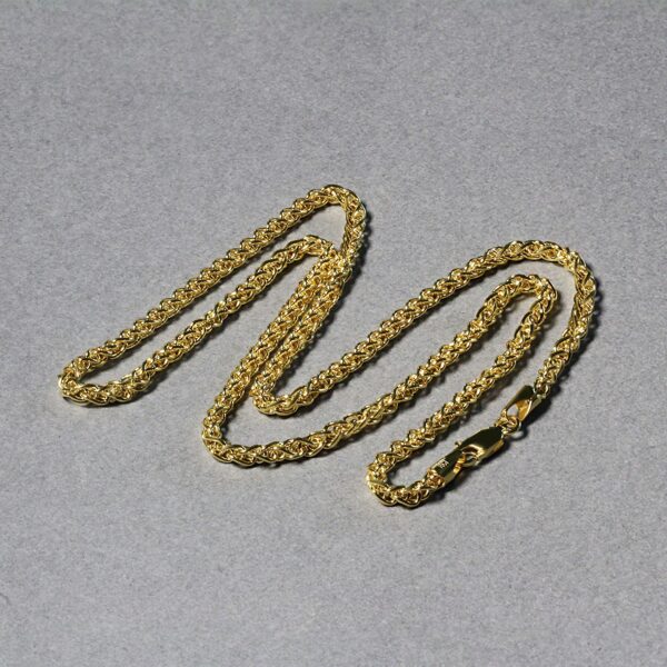 14k Yellow Gold Light Weight Wheat Chain (2.80 mm) - alternate view 5