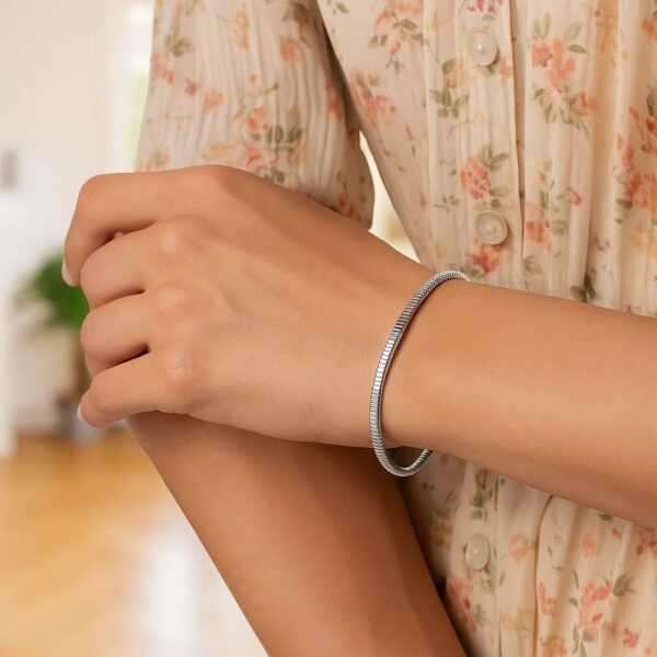 Sterling Silver Cubogas Chain Bracelet - alternate view 4