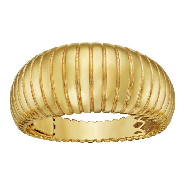 14K Yellow Gold Graduated Tubogas Ring (9.60 mm) - alternate view 2