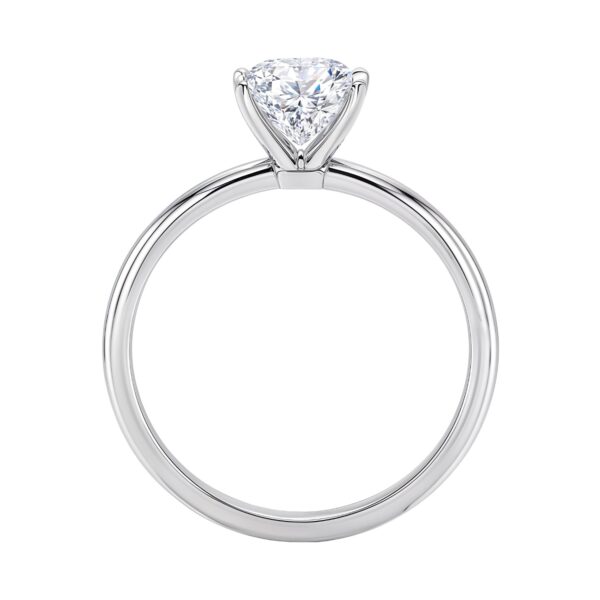 3 Carat Radiant Lab Grown IGI G/VS1 Diamond Solitaire Ring in 14K White Gold - alternate view 4