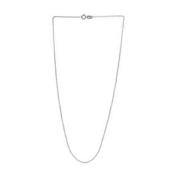 Adjustable Cable Chain in 14k White Gold (0.97 mm) - alternate view 2