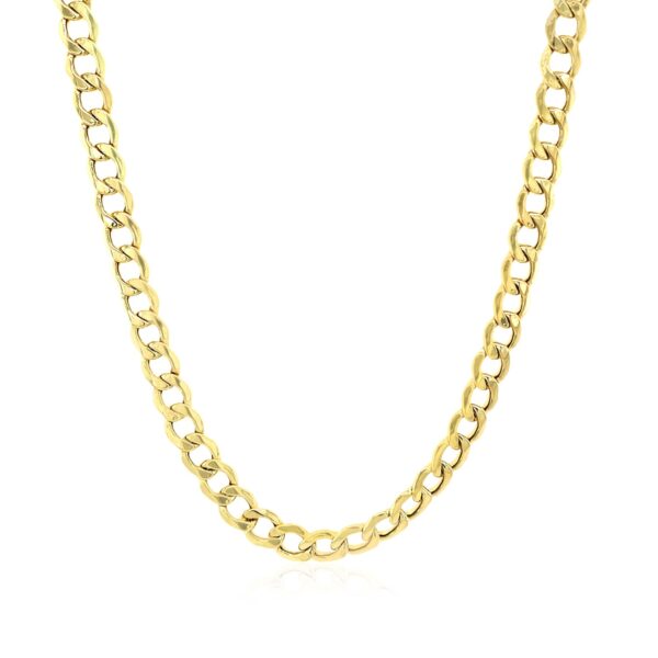 10k Yellow Gold Curb Chain (4.40 mm) - alternate view 2