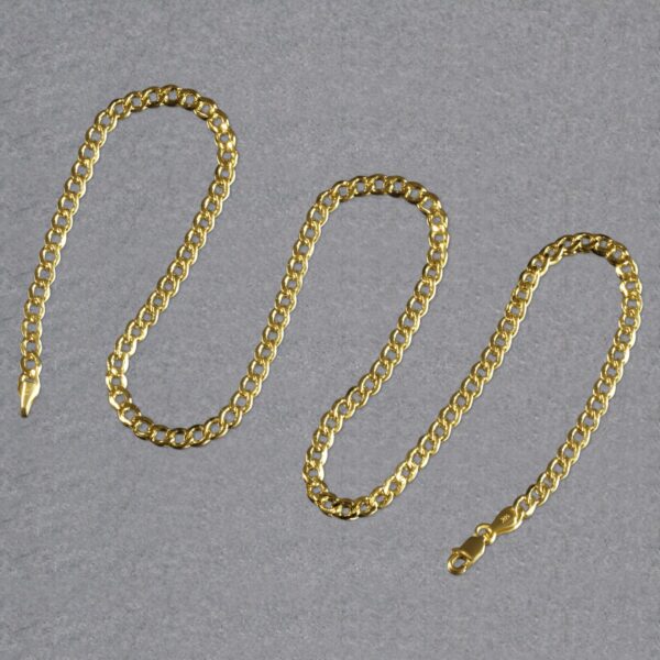 10k Yellow Gold Curb Chain (4.40 mm) - alternate view 5