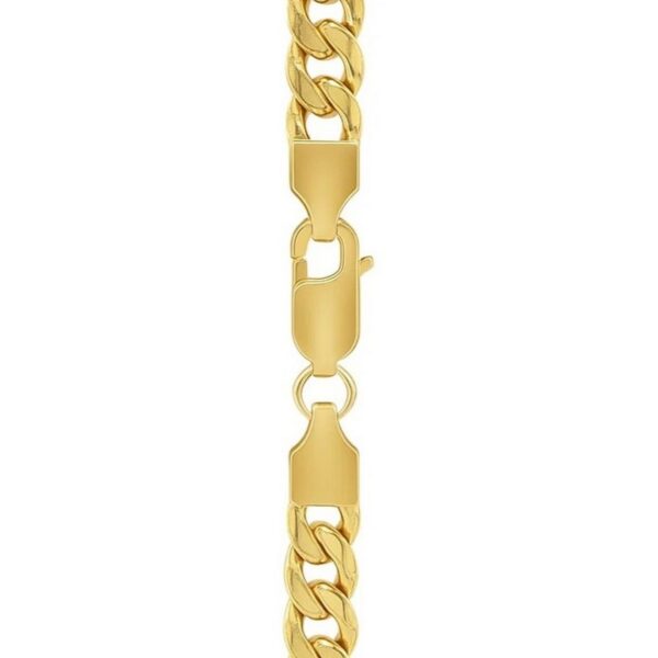 14k Yellow Gold Miami Cuban Semi Solid Chain (5.50 mm) - alternate view 4
