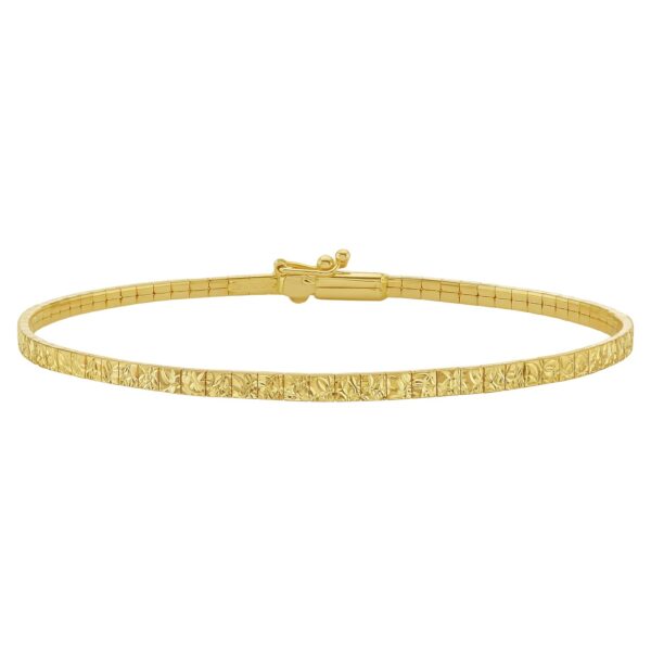 14K Yellow Gold Mini Glacier Bracelet (2.10 mm) - alternate view 2
