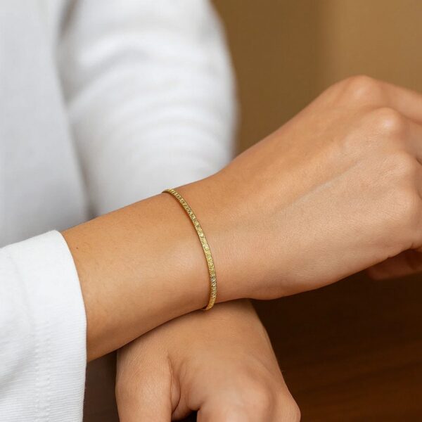 14K Yellow Gold Mini Glacier Bracelet (2.10 mm) - alternate view 3