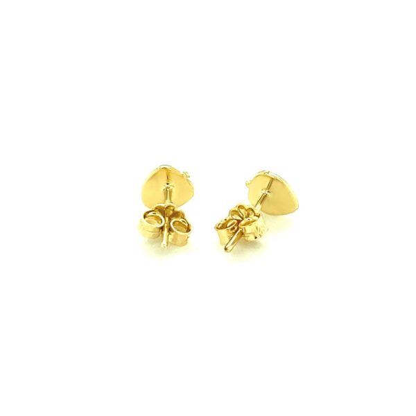 14k Yellow Gold Enameled Strawberry Childrens Earrings - alternate view 4