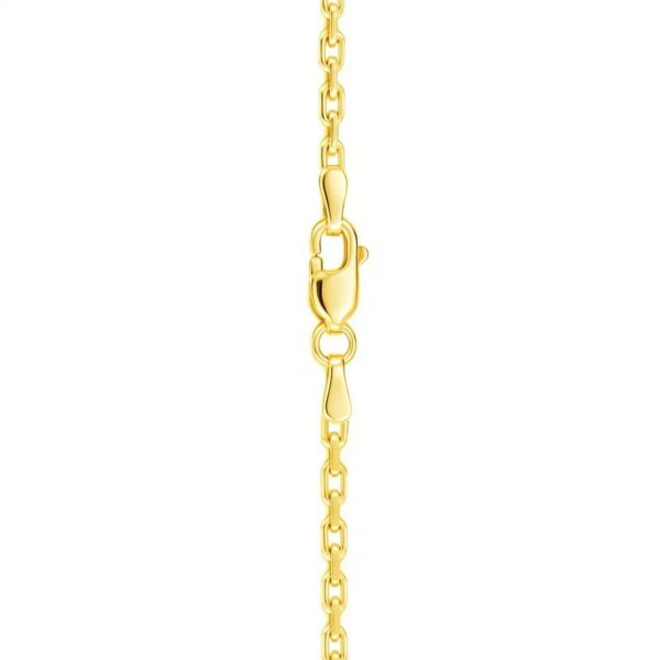 Sterling Silver Gold Plated French Cable Chain (3.40 mm) - alternate view 4