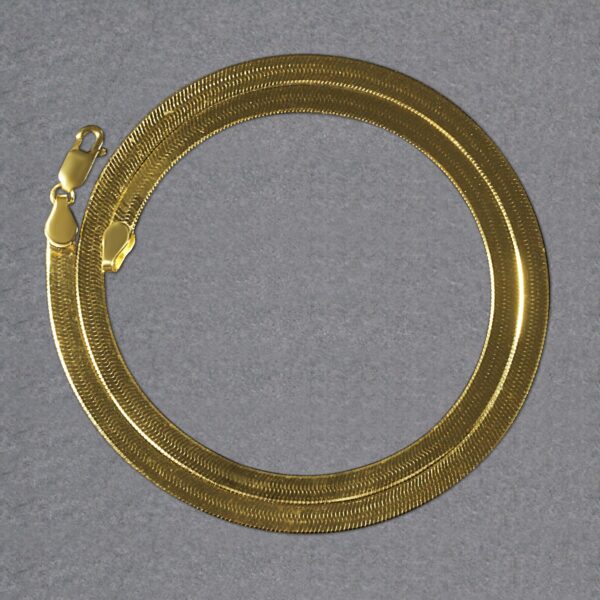14k Yellow Gold Super Flex Herringbone Chain (6.00 mm) - alternate view 4