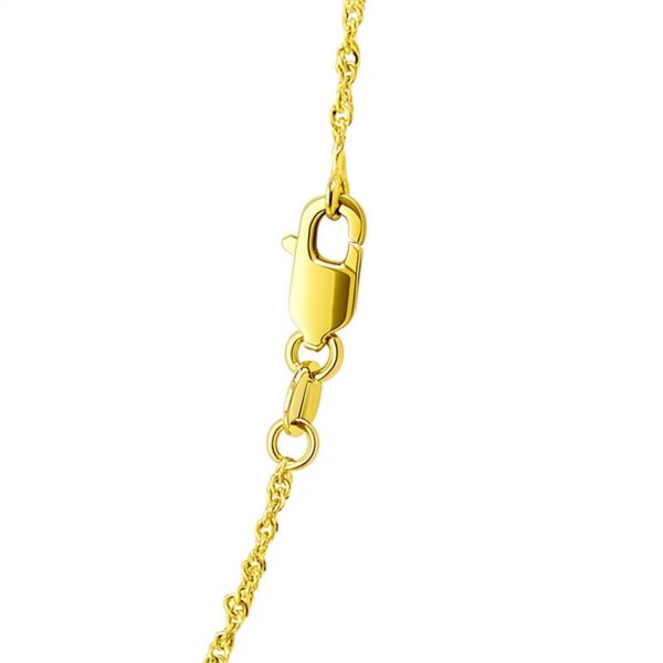 14k Yellow Gold Singapore Chain (1.30 mm) - alternate view 4